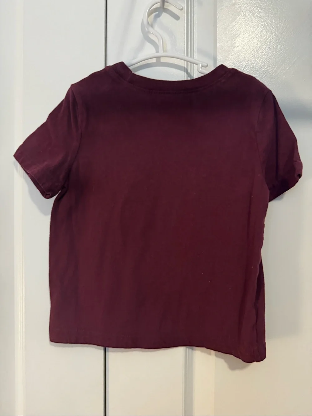 GAP Maroon Short-Sleeve Tee with Train Graphic